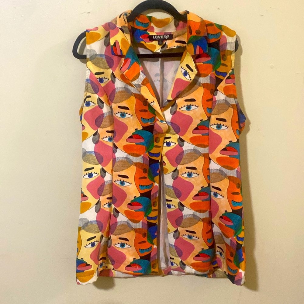 Unique Colorful Eye Vest By Love 83